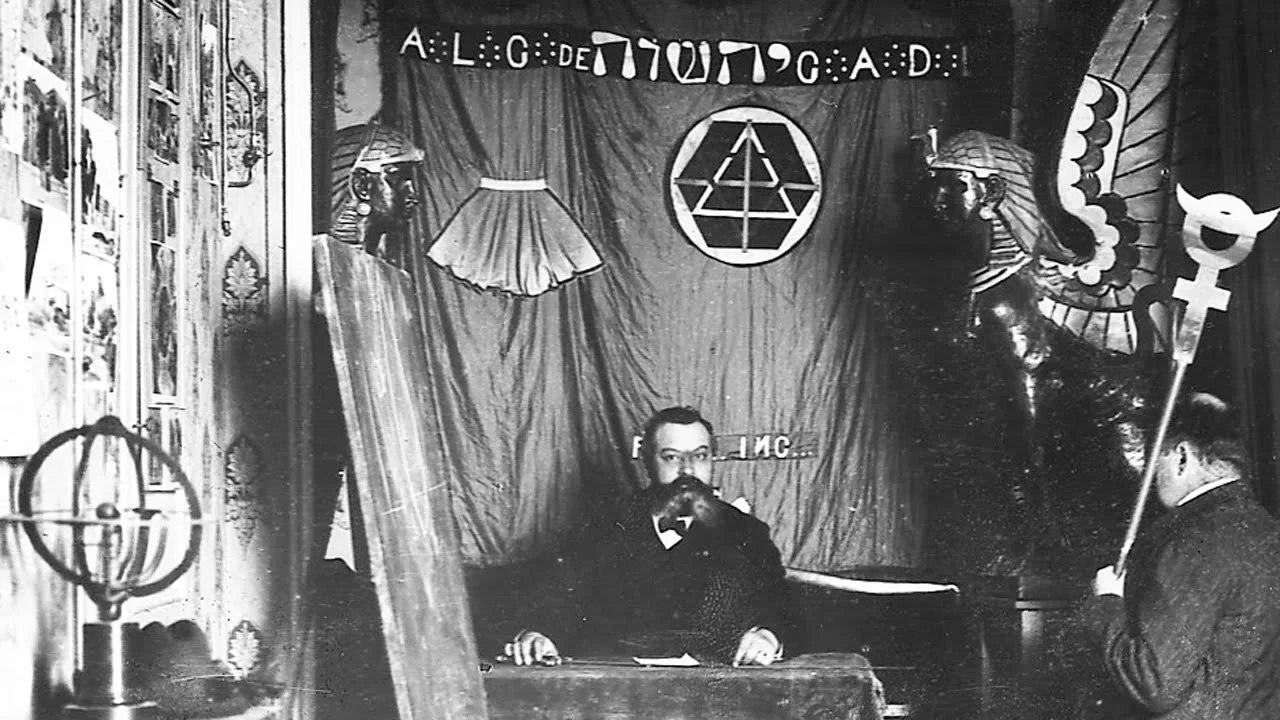 Papus em seu laboratório Martinista em Paris